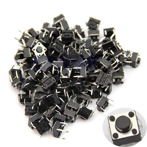 100 Pcs Tactile Tact Push Button Switch Momentary 6x6x5mm 4 Pin DIP Through-Hole