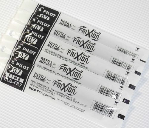 30 Refill for Pilot FriXion 0.7 Erasable Roller pen Black ink