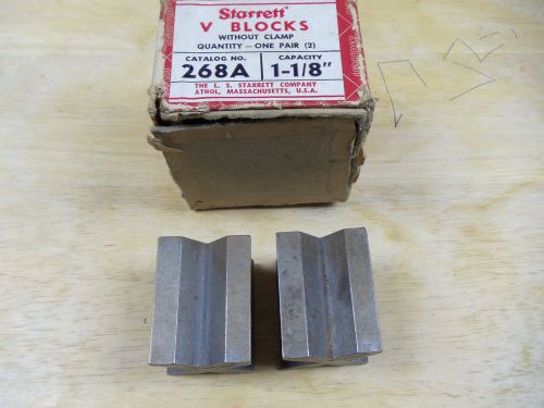 Starrett V Blocks 268A 1 1/8&#034; Capacity