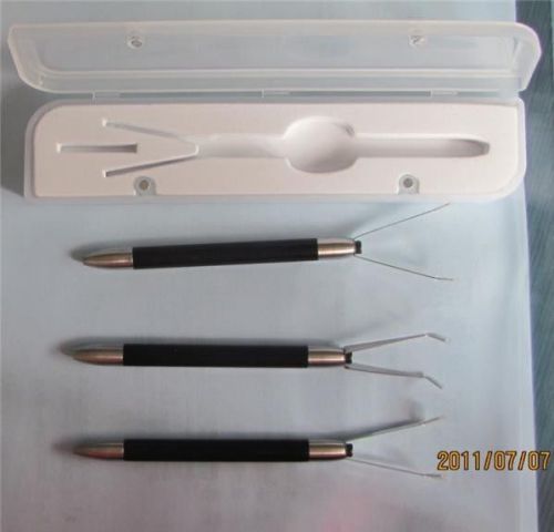 3PCS Dental Lab Tool material Ceramic Crown&amp;Bridge Holding Tweezers