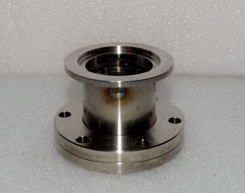 Vacuum fitting adapter reducer kf-40 nw40 to 2-3/4&#034; 2.75&#034; cf conflat stainless for sale