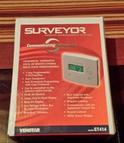 VENSTAR SURVEYOR CT414 COMMUNICATING THERMOSTAT 7-DAY - NEW