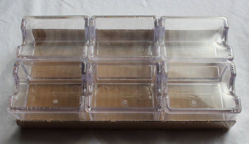 New!  6 Packs - Clear Sugar Caddies Restaurant Quality - Carlisle Model 4550