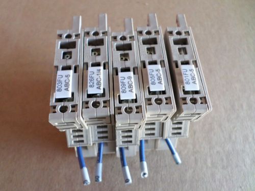 Weidmuller Rail Mount Fuse Terminal, WSI 6/2, Used, Warranty LOT OF 5