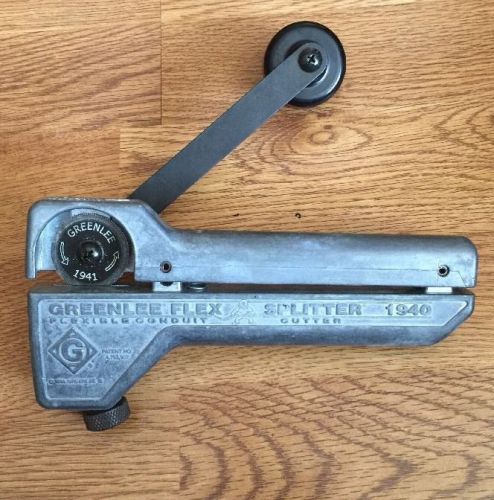 GREENLEE FLEX SPLITTER 1940 CONDUIT CUTTER TOOL WITH 1941 BLADE