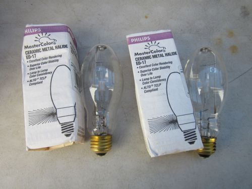 Lot / 2 Philips MHC70/U/M/4K 28129-5 MasterColor Metal Halide Lamps 70W NOS