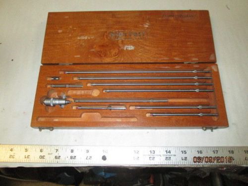 MACHINIST LATHE MILL Starrett # 124 Inside Micrometer Gage Set in Case