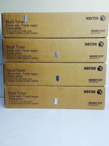 XEROX 006R01237 Black Toner Cartridge 4110 4112 4127 4590 4595 Lot Of 4