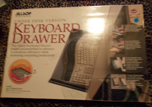 ALLSOP UNDER DESK VERSION KEYBOARD DRAWER PREASSEMBLED NIB 22 5/8&#034;X15 1/8&#034;X2&#034;