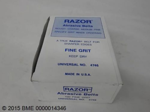 RAZOR ABRASIVE BELTS - 100 FINE GRIT  # 4746     NEW