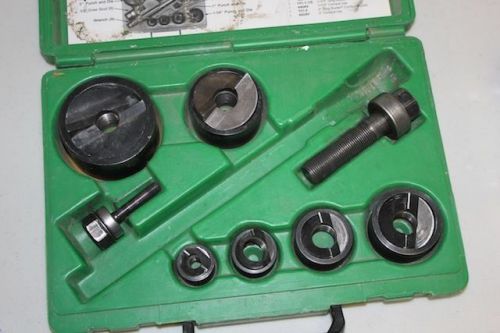 Greenlee Slug Buster Knockout Punch Set 7238sb No Ratcheting Wrench