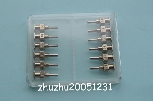 1/4&#034;  14g 12pcs  blunt stainless steel dispensing syringe needle tips for sale