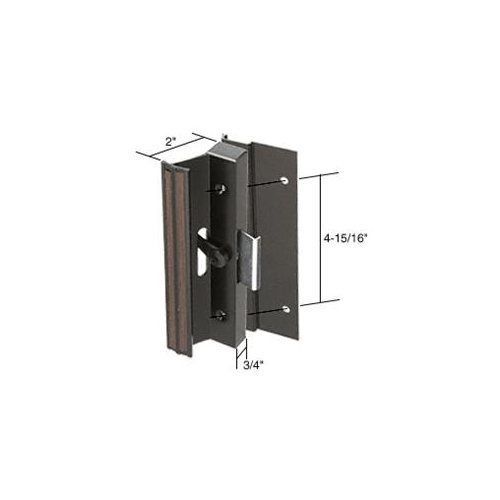 CRL Black Clamp Style Surface Mount Handle With 4-15/16&#034; Screw Holes for Lupton