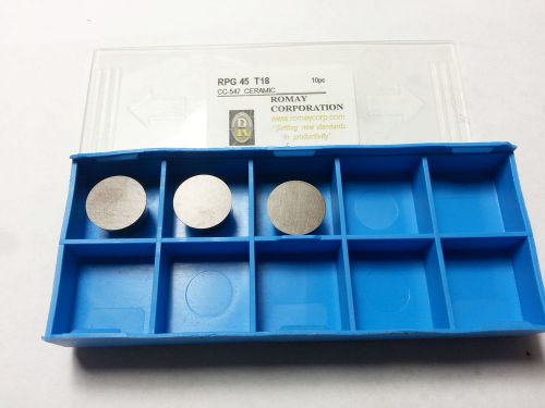 Romay Corp. RPG 45 T18  Ceramic Inserts (QTY 3) (AL 64)