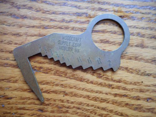 VINTAGE LUMBER MEASURE GAURGE  BRASS WOODCRAFT SUPPLY CORP.