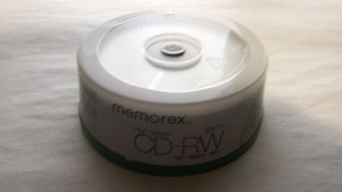 MEMOREX HIGH SPEED CD-RW RECORDABLE DISCS 25PK.