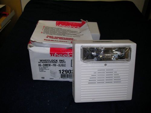 Wheelock ns-24mcw-fw  horn strobe, 24v, wall mt, multi-cd (15, 30, 75,110) for sale