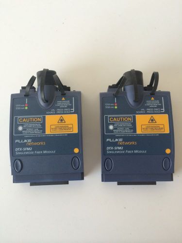 Fluke DTX-SFM2 Singlemode Fiber Module Set of Two, For DTX-1800 And 1200