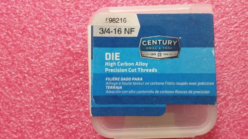 Century 98216  3/4-16 nf high carbon steel fractional hexagon die, free shipping for sale