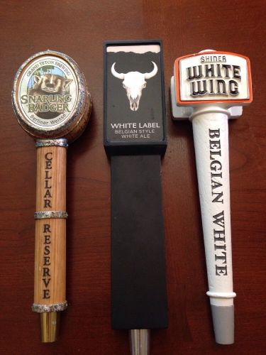 Snarling Badger Belgian White Ale Brewing Tap Handle