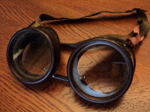 BAKELITE VINTAGE DURWELD WELDING GOGGLES OR BIKER GOGGLES