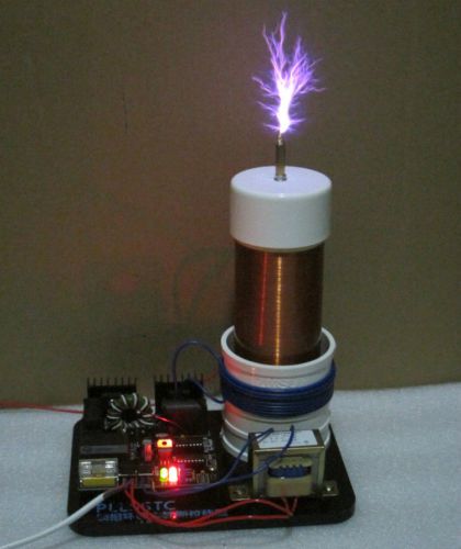 AC 220V Solid State Tesla Coil PLLSSTC phase-locked loop ZVS