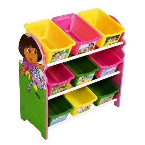 Nick Jr. Dora the Explorer 3-Tier 9 Bin Toy Organizer