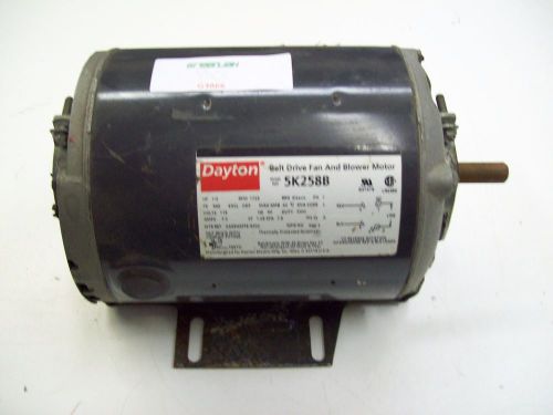 Dayton 5k258b belt drive fan &amp; blower motor 1/2hp 1725rpm 115v 60hz 1ph - used for sale