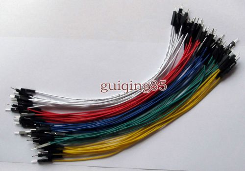 20pcx5color 2.54mm 20cm Male to M Dupont Wire Color Jumper Cable For Arduin 26#