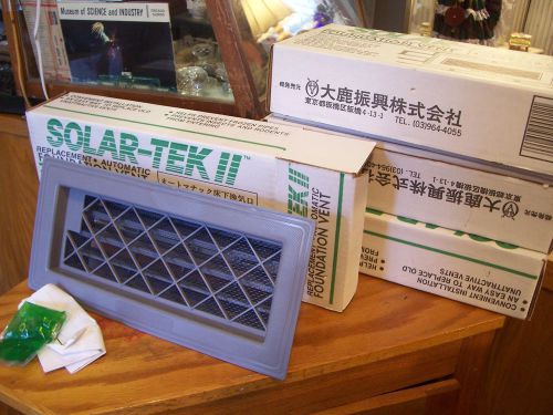 4 solar tek 412014 jumbo foundation vents FOUR vents UNUSED NEW IN BOXES