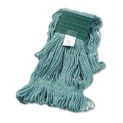 Super Loop Wet Mop Head, Cotton/Synthetic, Medium Size, Green