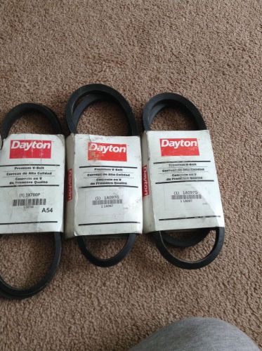 Fan belts lot of 3. Dayton new