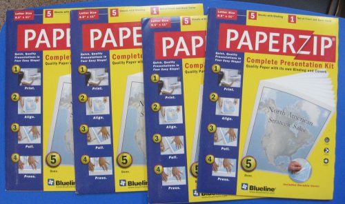 Lot of 4  Blueline,PaperZip Presentation Kit