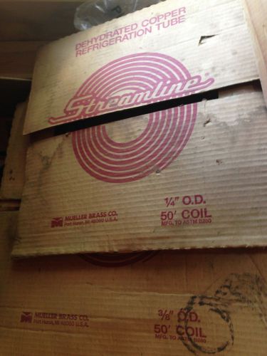 Mueller 1/4&#034; &amp; 3/8&#034; x 50&#039; Streamline Copper Refrigeration Tube Dehydrated