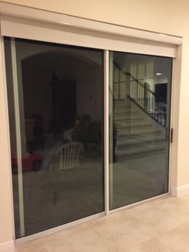 Top Quality/ noise reduction Slidding door 96x 96 W/ screen door &amp; Roll Up Shad