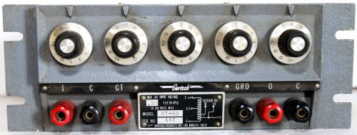 Gertsch RT-60 Ratio Transformer Retired Lockheed Aircraft Very Low Serial # 157