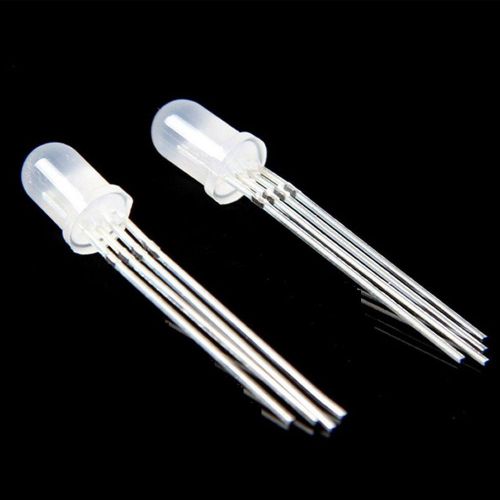 20Pcs LED DIFFUSED RGB common anode 4-PINS F5 5MM Super Bright Bulb Lamp