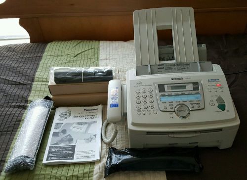 PANASONIC HIGH SPEED LASER FAX&amp; COPIER KX-FL511 5 XTRA INK ROLLS