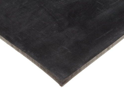 Neoprene Sheet, 50A Durometer, Smooth Finish, Adhesive Backing, Black, 0.25&#034;