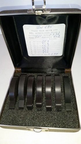 VTG -Shore Instrument Division 71430 Test Block Kit Rubber Calibration Durometer