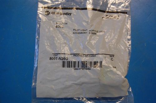 NEW ALLEN BRADLEY 800T-N26G SER C GREEN ACRYLIC PILOT LIGHT LENS ACCESSORY