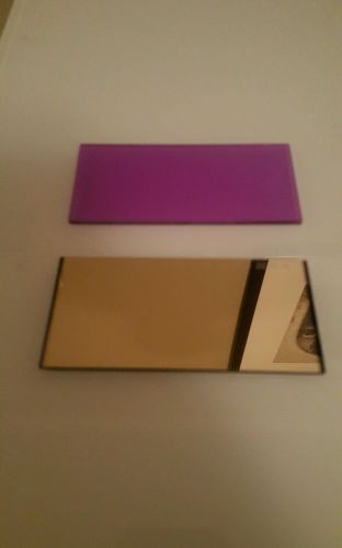 Magenta drop-in welding lens~ 2 x4.25 plus aulektro gold mirror shade 9 for sale