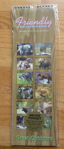 Perpetual Birthday &amp; Anniversary Calendar Wildlife