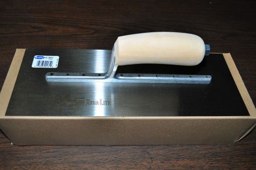 Marshalltown mxs13  13 x 5 finishing trowel curved wood handle made in usa for sale