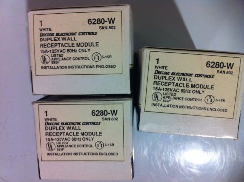 3 LEVITON 6280 DUPLEX RECEPTACLE New in box