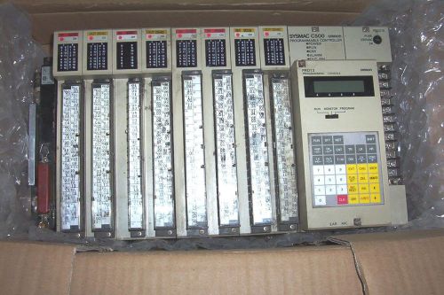 Omron C500 PLC System complete 4 input 4output mlds.cpu +powersupply+pro13