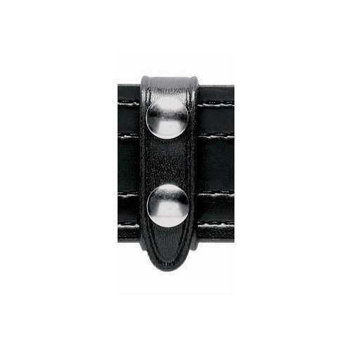 Safariland 65-4-2PBL Black Plain Finish 2.25&#034; Belt Keeper - 4 Pack Black Snaps