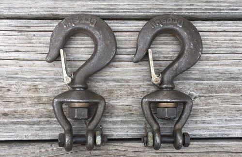 (x2) Cosby 1/2 Ton Swivel Hooks, Heavy Duty. SUPER FAST SHIPPING!!