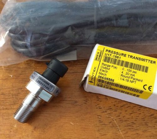 New Pentek 1/4 &#034; well pump system pressure transducer Transmitter 100 psi Cord