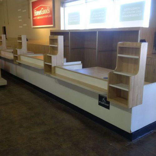 Checkout Counter Cashwrap Used Store Fixture Customer Service Area Multi Station